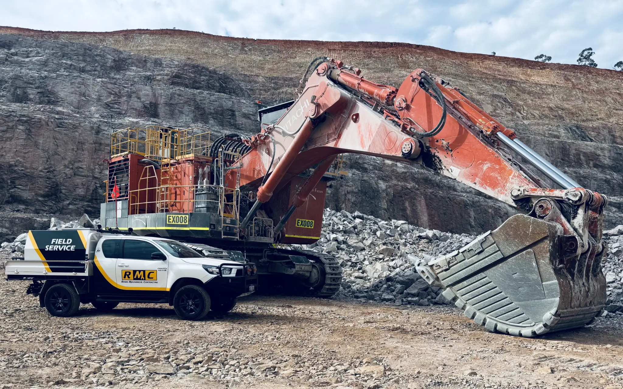 RMC field service at mine